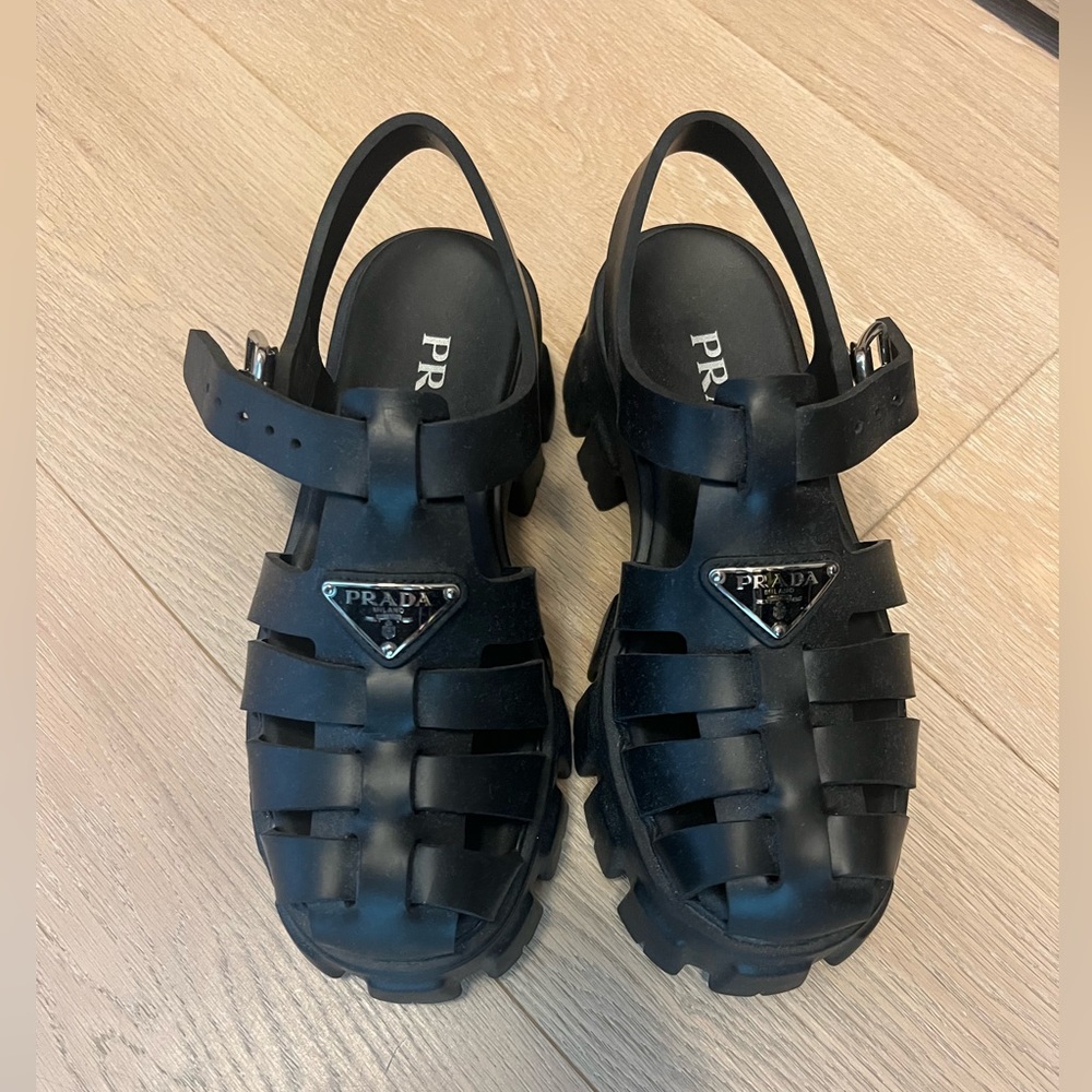 Prada platform sandals size 37